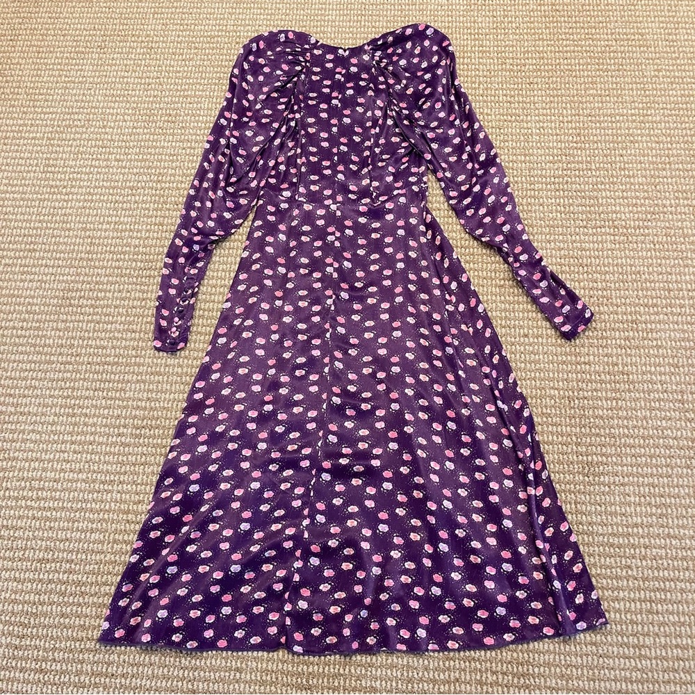 Rotate Birger Christensen Pansy Print Clair Dress 36 4 NWT - Picture 11 of 11